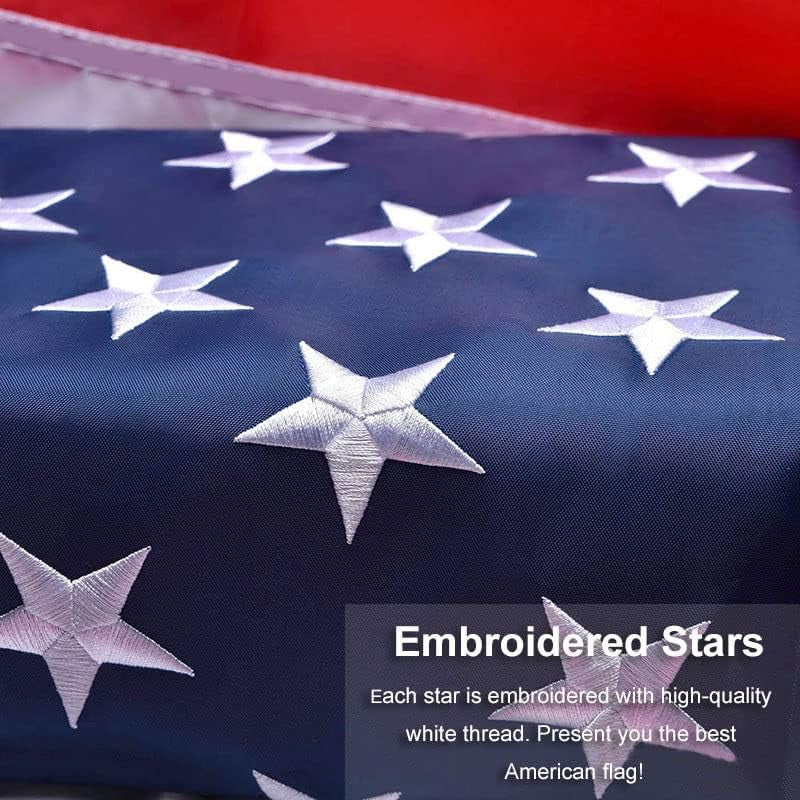 Outdoor use Heavy Duty American Flag | 100% U.S. MADE!!! (3ft x 5ft) MASSIVE