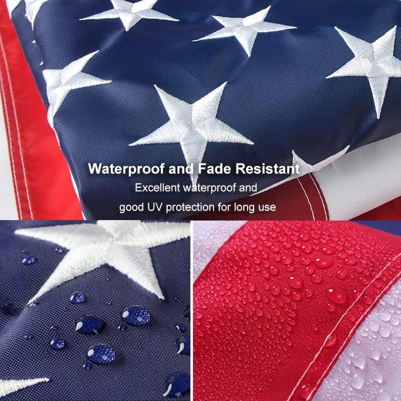 Outdoor use Heavy Duty American Flag | 100% U.S. MADE!!! (3ft x 5ft) MASSIVE